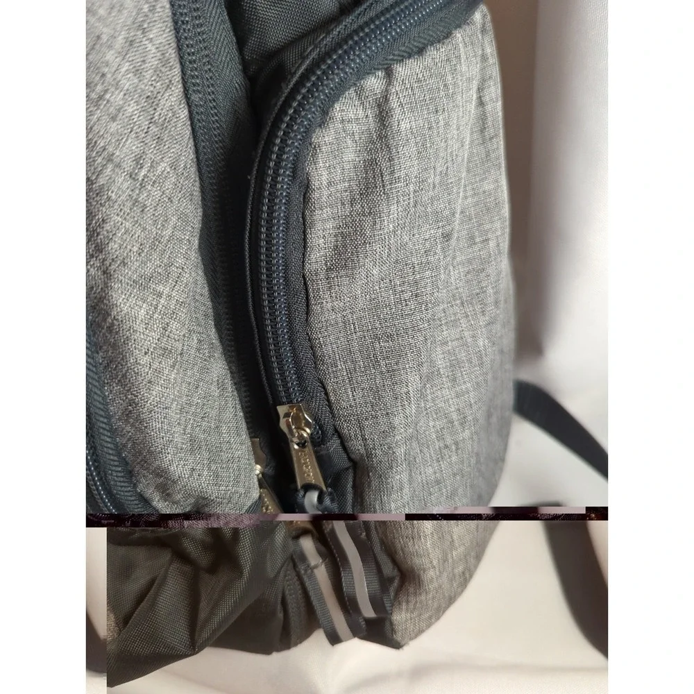 Eastsport Expandable Backpack Unisex Gray And Black